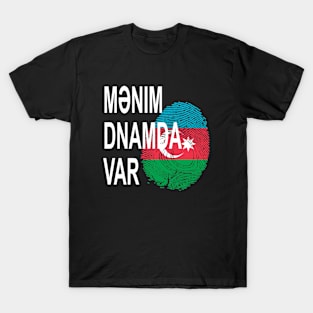 Flag of Azerbaijan in fingerprint T-Shirt